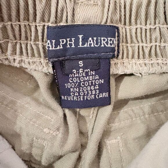 Ralph Lauren Infant Khaki Utility Pants with Snap Buttons Preppy Size S (3–6M) - Picture 4 of 4